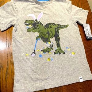 Tommy Bahamas never used new boys  XS size 4 with tags Easter dinosaur shirt